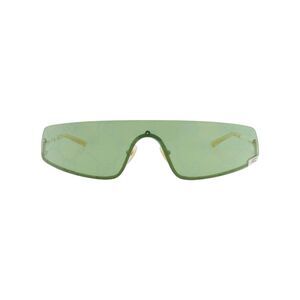 Gucci Shield-Frame Metal Sunglasses Ivory Unisex-Adult
